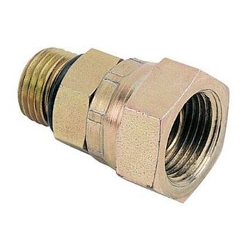 Hydraulic Adapter, 3/8 x 9/16 in Nominal, NPSM x Swivel