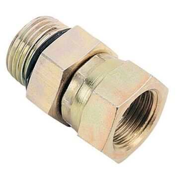 Hydraulic Adapter, 3/8 x 3/4 in-16 Nominal, NPSM x Swivel