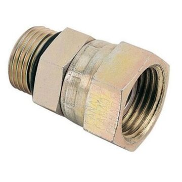 Hydraulic Adapter, 1/2 x 3/4 in Nominal, NPSM x Swivel