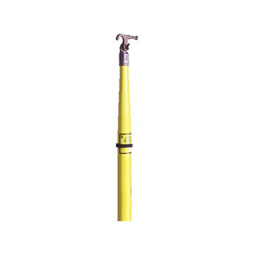 Telescoping Hot Stick, Retracted 60 in, Extended 16 ft, 9 in, Fiberglass