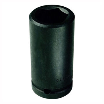 Deep Length Impact Socket, 13/16 in Socket, 3/4 in Drive, 3-1/4 in lg, Alloy Steel