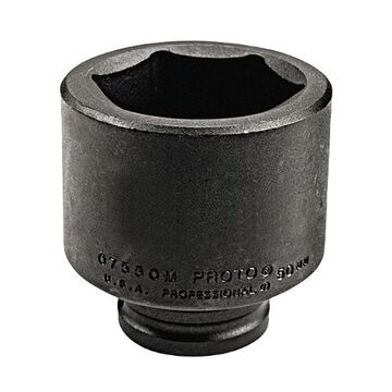 Standard Length Impact Socket, 17 mm Socket, 3/4 in Drive, 1-15/16 in lg, Alloy Steel