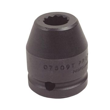 Standard Length Impact Socket, 1-3/16 in Socket, 3/4 in Drive, 2-3/16 in lg, Alloy Steel