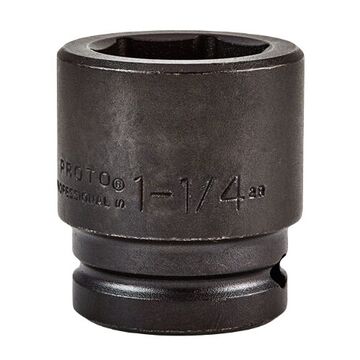 Standard Length Impact Socket, 1-1/4 in Socket, 3/4 in Drive, 2-3/16 in lg, Alloy Steel