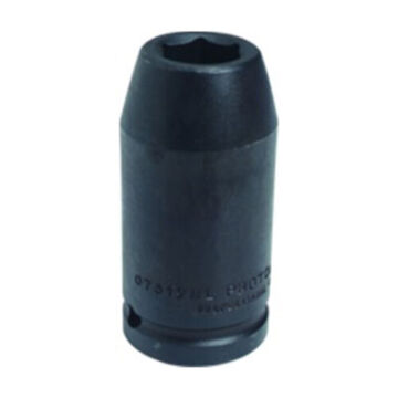 Deep Length Impact Socket, 24 mm Socket, 3/4 in Drive, 3-1/4 in lg, Alloy Steel