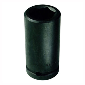 Deep Length Impact Socket, 1-5/8 6 in Socket, 3/4 in Drive, 3-13/16 in lg, Alloy Steel