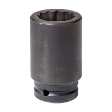 Deep Length Impact Socket, 33 mm Socket, 3/4 in Drive, 3-1/2 in lg, Alloy Steel