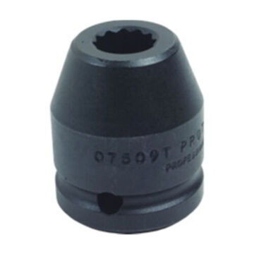 Standard Length Impact Socket, 2-1/16 in Socket, 3/4 in Drive, 3-3/32 in lg, Alloy Steel