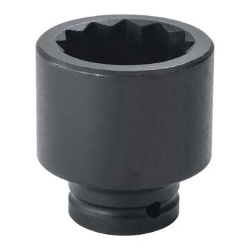 Standard Length Impact Socket, 35 mm Socket, 3/4 in Drive, 2-1/4 in lg, Alloy Steel