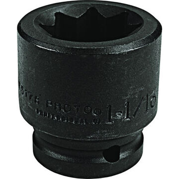 Standard Length Impact Socket, 1-3/8 in Socket, 1 in Drive, 2-13/16 in lg, Alloy Steel