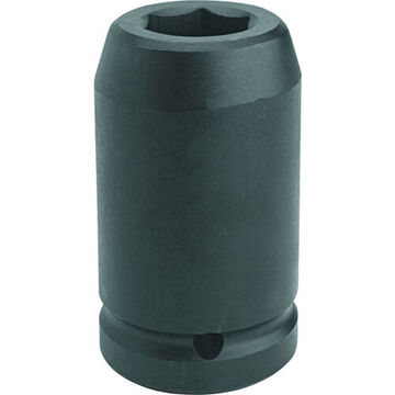 Deep Length Impact Socket, 2 in Socket, 1 in Drive, 4-1/4 in lg, Alloy Steel