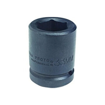 Standard Length Impact Socket, 33 mm Socket, 1 in Drive, 69.9 mm lg, Alloy Steel