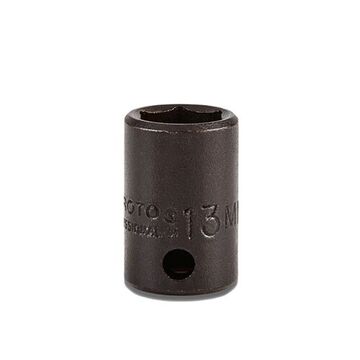 Standard Length Impact Socket, 13 mm Socket, 3/8 in Drive, 27.8 mm lg, Alloy Steel