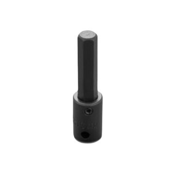 Standard Length Impact Socket, 10 mm Socket, 3/8 in Drive, 2-23/32 in lg, Alloy Steel