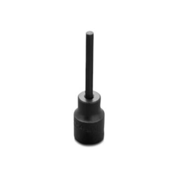Standard Length Impact Socket, 4 mm Socket, 3/8 in Drive, 2-23/32 in lg, Alloy Steel
