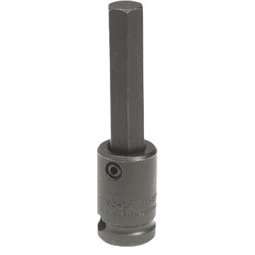 Standard Length Impact Socket, 5/16 mm Socket, 3/8 in Drive, 2-23/32 in lg, Alloy Steel