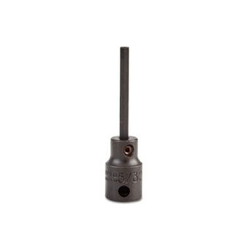 Standard Length Impact Socket, 5/32 mm Socket, 3/8 in Drive, 2-23/32 in lg, Alloy Steel