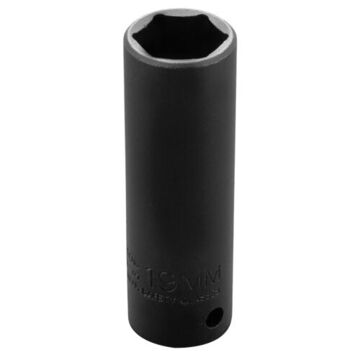 Impact Socket Deep Length, 3/4 In Socket, 1/2 In Drive, 3-1/4 In Lg, Alloy Steel