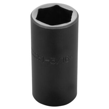 Impact Socket Deep Length, 1-1/16 In Socket, 1/2 In Drive, 3-1/2 In Lg, Alloy Steel