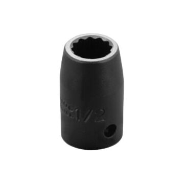 Deep Length Impact Socket, 1/2 in Socket, 1/2 in Drive, 1-1/2 in lg, Alloy Steel