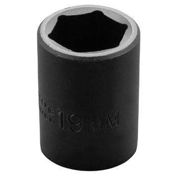 Standard Length Impact Socket, 20 mm Socket, 1/2 in Drive, 1-5/8 in lg, Alloy Steel