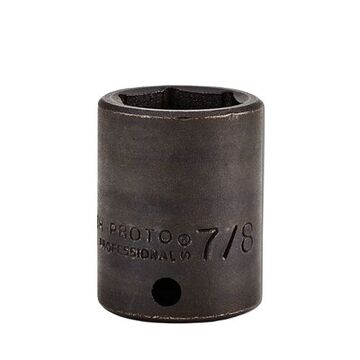 Standard Length Impact Socket, 7/8 in Socket, 1/2 in Drive, 1-5/8 in lg, Alloy Steel