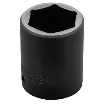 Standard Length Impact Socket, 29 mm Socket, 1/2 in Drive, 50.8 mm lg, Alloy Steel