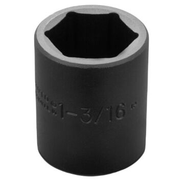 Standard Length Impact Socket, 1-3/16 in Socket, 1/2 in Drive, 2 in lg, Alloy Steel