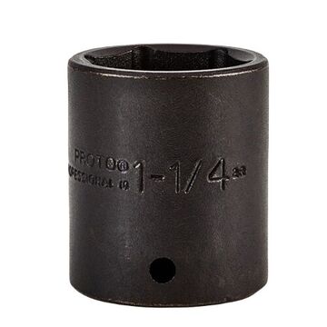 Standard Length Impact Socket, 1-1/4 in Socket, 1/2 in Drive, 2 in lg, Alloy Steel