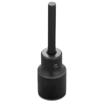 Standard Length Impact Socket, 6 mm Socket, 1/2 in Drive, 3-1/4 in lg, Alloy Steel