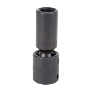 Deep Length, Universal Impact Socket, 13 mm Socket, 1/2 in Drive, 3-1/2 in lg, Alloy Steel