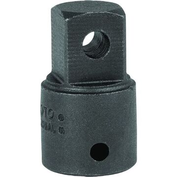Adapter Impact Socket, 5/8 x 1/2 in, 1-53/64 in oal, Alloy Steel, Black Oxide