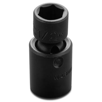 Universal, Standard Length Impact Socket, 1/2 in Socket, 3/8 in Drive, 2-1/64 in lg, Alloy Steel