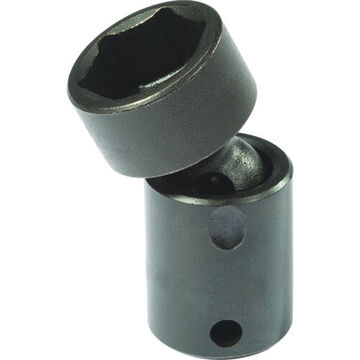 Universal, Standard Length Impact Socket, 11/16 in Socket, 3/8 in Drive, 2-7/64 in lg, Alloy Steel