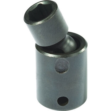 Universal, Standard Length Impact Socket, 8 mm Socket, 3/8 in Drive, 2 in lg, Alloy Steel