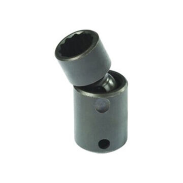 Universal, Standard Length Impact Socket, 12 mm Socket, 3/8 in Drive, 2-1/32 in lg, Alloy Steel