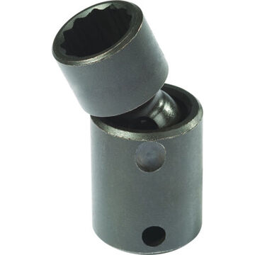 Deep Length, Universal Impact Socket, 10 mm Socket, 3/8 in Drive, 2 in lg, Alloy Steel