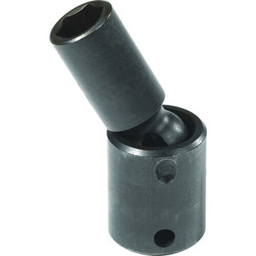 Deep Length, Universal Impact Socket, 12 mm Socket, 3/8 in Drive, 2-1/32 in lg, Alloy Steel