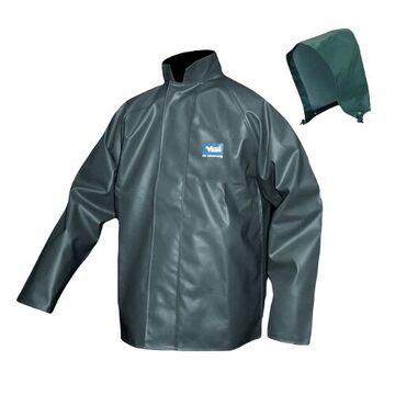 Jacket, Men's, Green, Polyester, Pvc