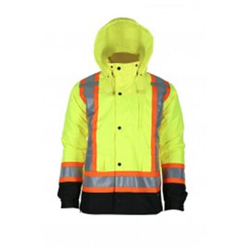 7-in-1 Jacket, Men's, XL, Green, Polyester/Polyurethane