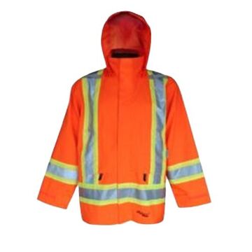 Tri-Zone Jacket, Men's, L, Orange, Polyester