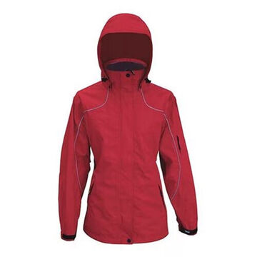 Jacket, S, Red, Polyester, 34 to 36 in Chest