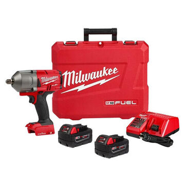 High Torque Impact Wrench Kit, 1/2 in Drive, Standard, 1400 ft-lb
