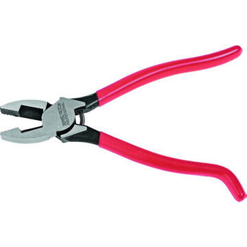 Iron Workers Plier, Flat Nose, 1-9/32 in Wd, 1-9/16 in Lg, 5/8 in Thk Jaw, Alloy Steel Jaw