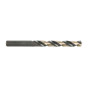 Regular, Two-Tone Jobber Drill, 7.7 mm Letter/Wire, 0.3031 in dia, 117 mm lg