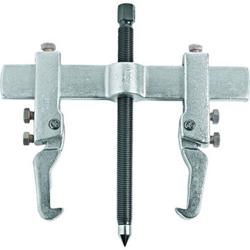 2-Way Adjustable Jaw Puller Set, 7/16-14 x 3/4 Screw, 12 in Max Spread, 5 in Max Reach, 10 ton Capacity, 15 Pieces