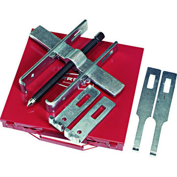 2-Way Straight Jaw Puller Set, 2-15/16 in, 4-11/16 in, 7-1/8 in Max Reach, 10 in Maximum Spread, 10 ton Capacity, 12 Pieces