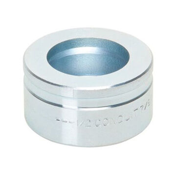 Knockout Die, Round, 1/2 In Conduit/pipe, 7/8 In Knockout Inner Dia, Stainless Steel, 10 Ga