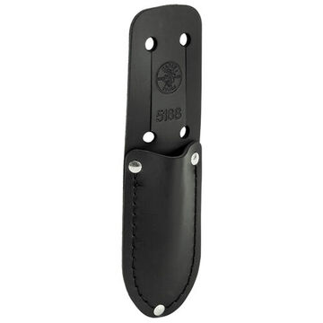 Cable Splicer Knife Holder, Number Of Pockets: 1, Belt Connection: Slotted, Weight: 1.3 Oz, Leather, Black
