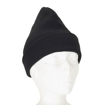 Knitted Toque, Black, Acrylic
